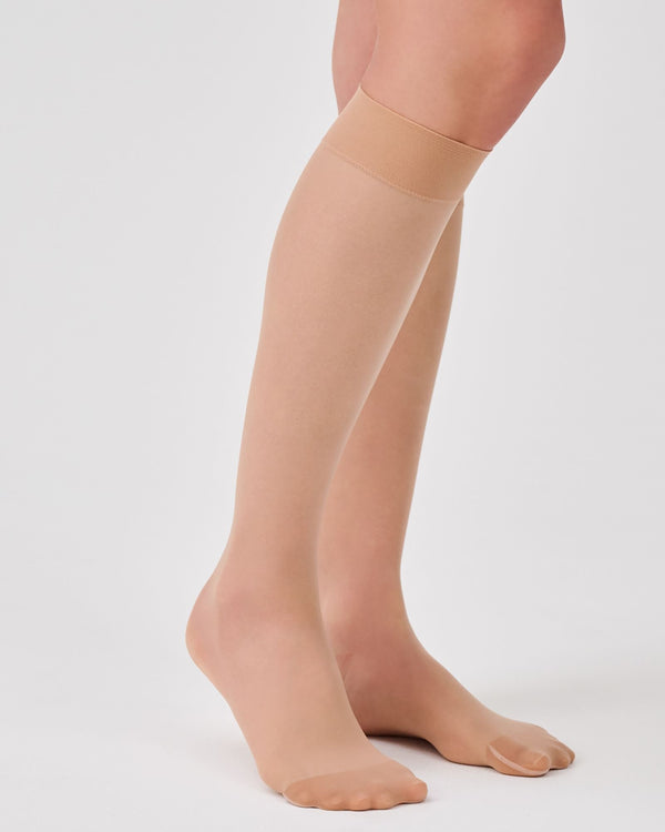 Compression Knee-Highs Socks - Nude Vivid