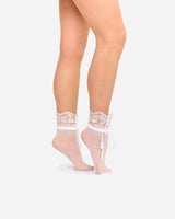 The Tease | Lace Socks Off-White