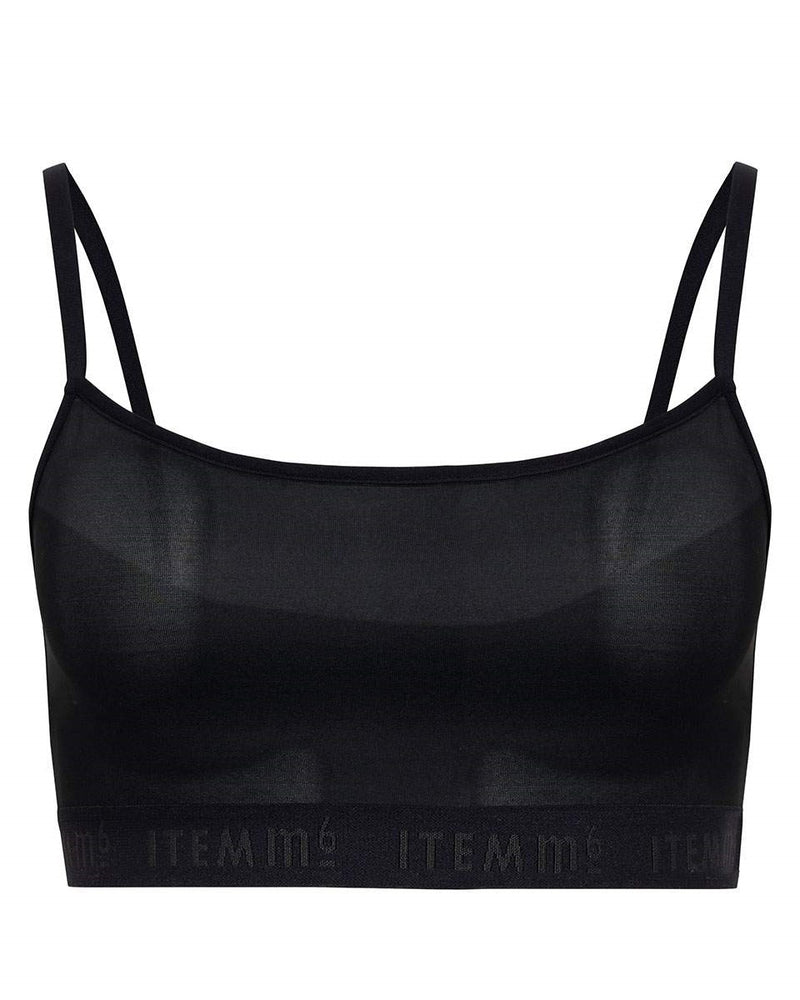 Supportive Power Mesh Bralette Schwarz