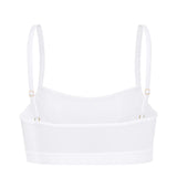 Supportive Power Mesh Bralette White