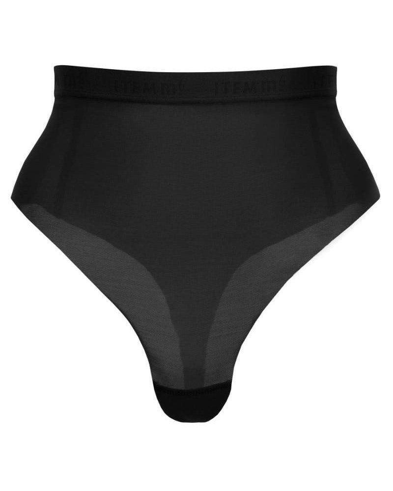 Supportive All Mesh Brazilian Briefs Schwarz