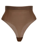 Supportive All Mesh Brazilian Briefs Nude Olive