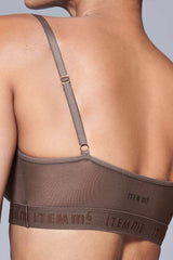 Supportive Power Mesh Bralette Nude Smoky