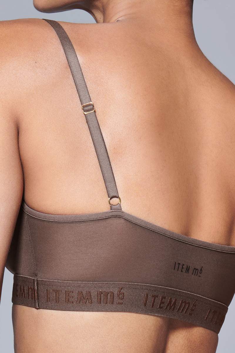 Supportive Power Mesh Bralette Nude Smoky