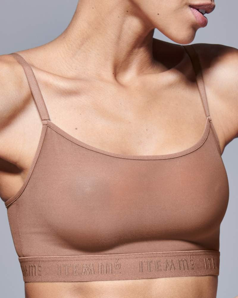 Supportive Power Mesh Bralette Nude Olive