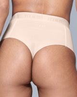 Supportive All Mesh Brazilian Briefs Nude Vivid