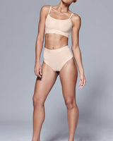 Supportive All Mesh Brazilian Briefs Nude Vivid