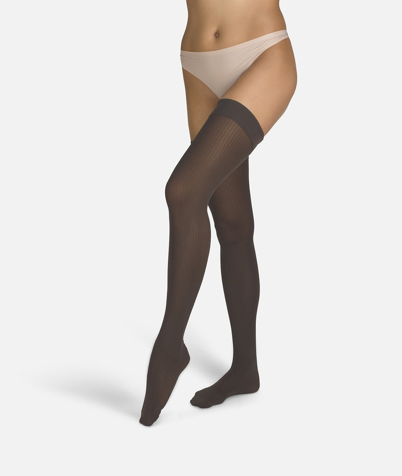 The Rib | Brown Overknees