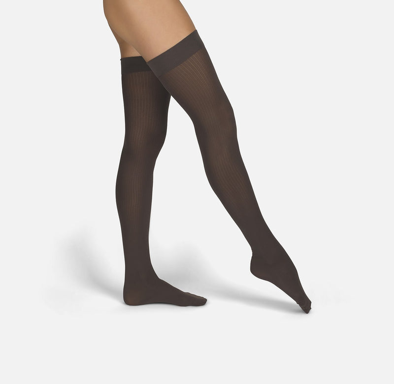 The Rib | Brown Overknees