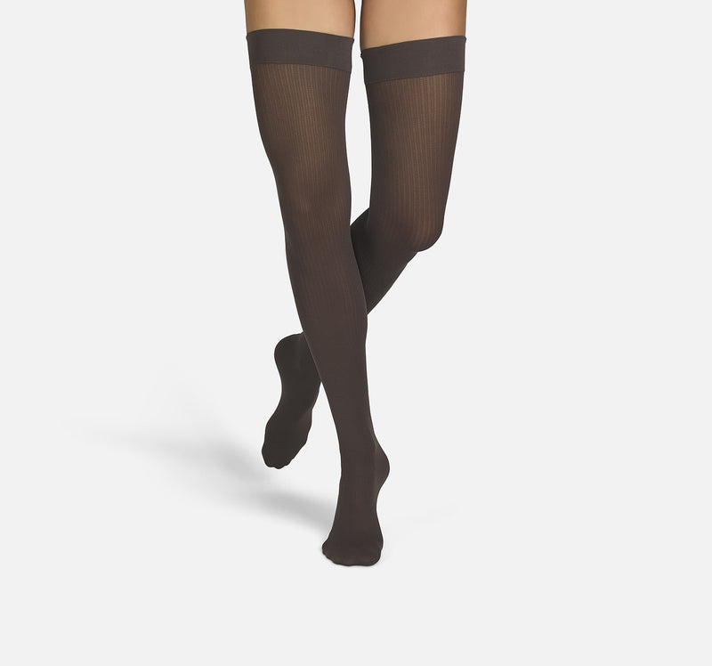 The Rib | Brown Overknees