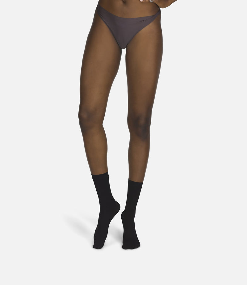 The Rib | Black Socks