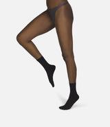 The Rib | Black Socks