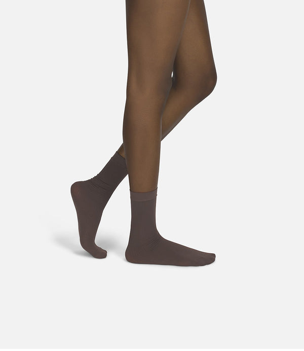 The Rib | Brown Socks