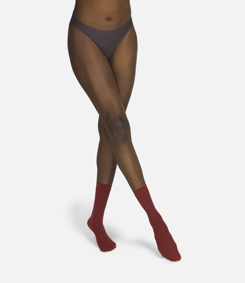 The Rib | Burgundy Socks