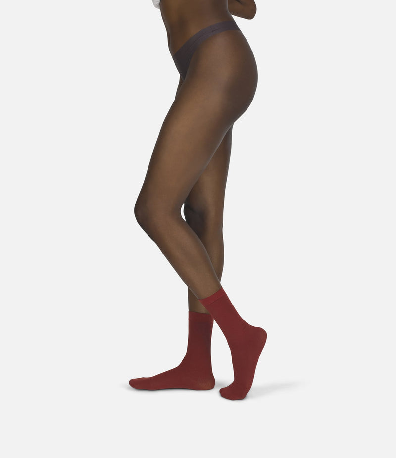 The Rib | Burgundy Socks