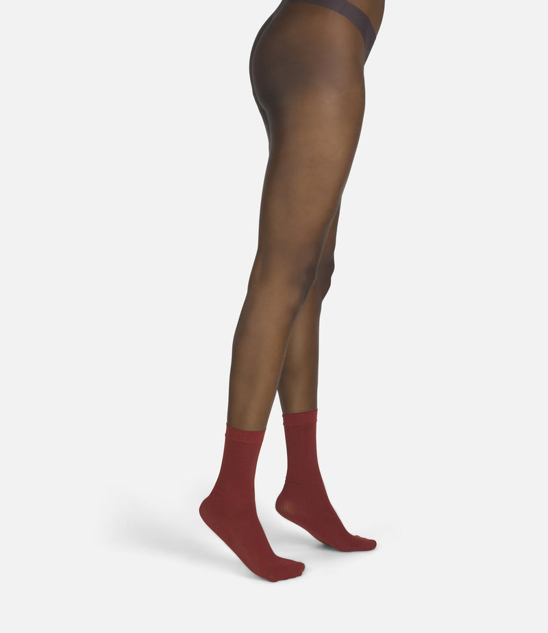 The Rib | Burgundy Socks