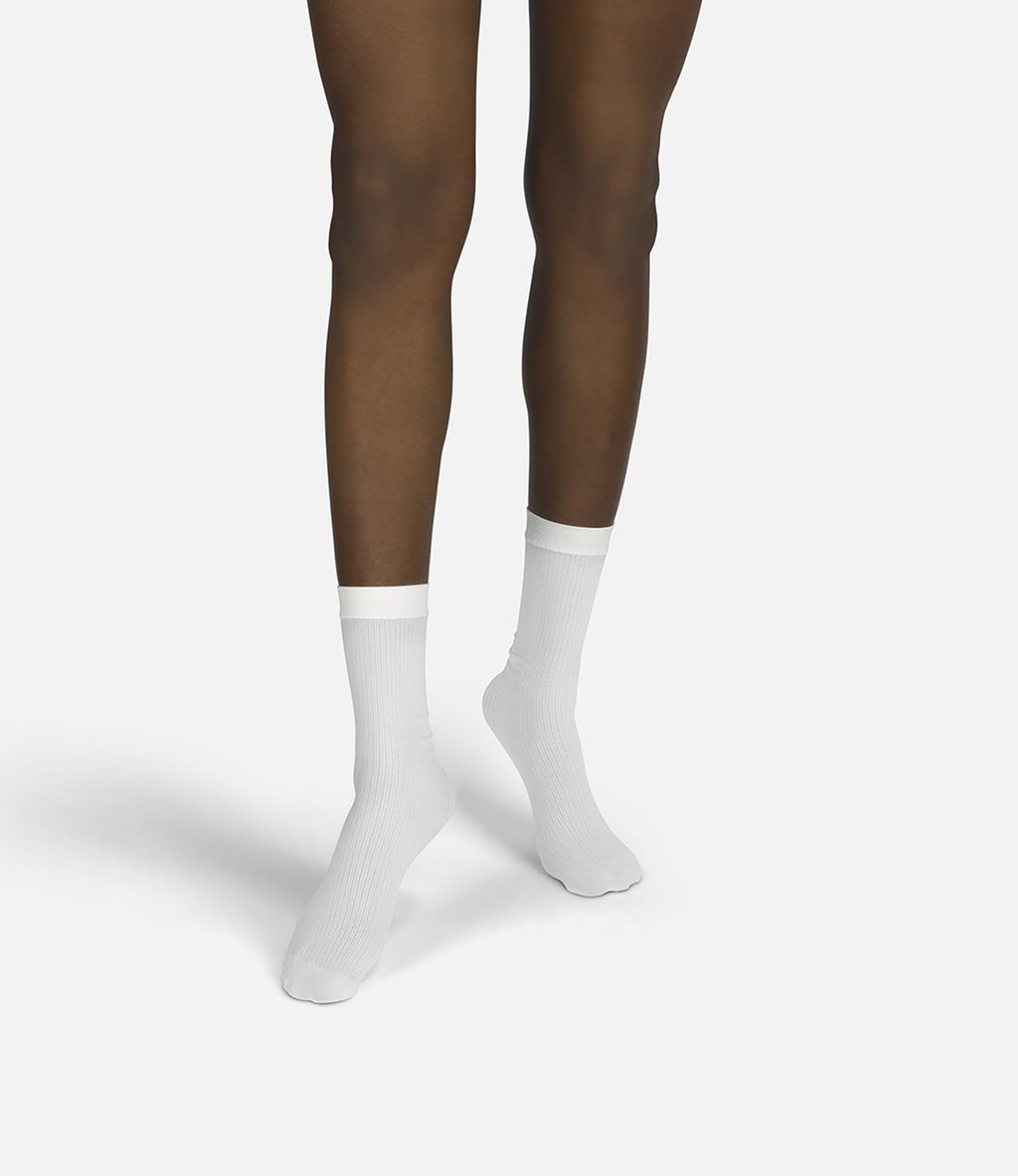 Rib Coconut Socks
