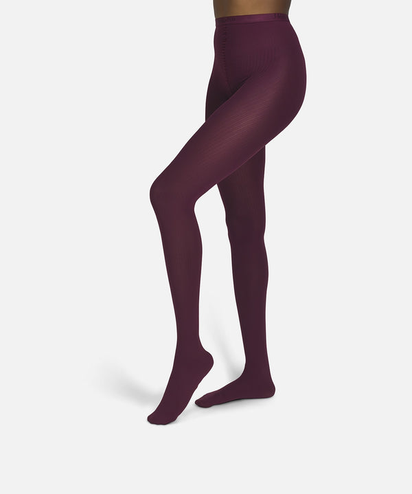 The Rib | Burgundy Tights