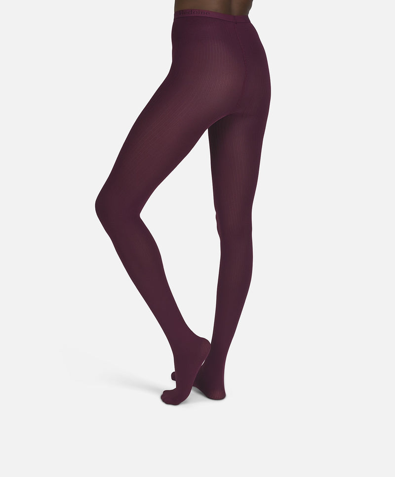 The Rib | Burgundy Tights