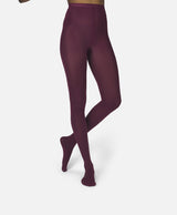 The Rib | Burgundy Tights