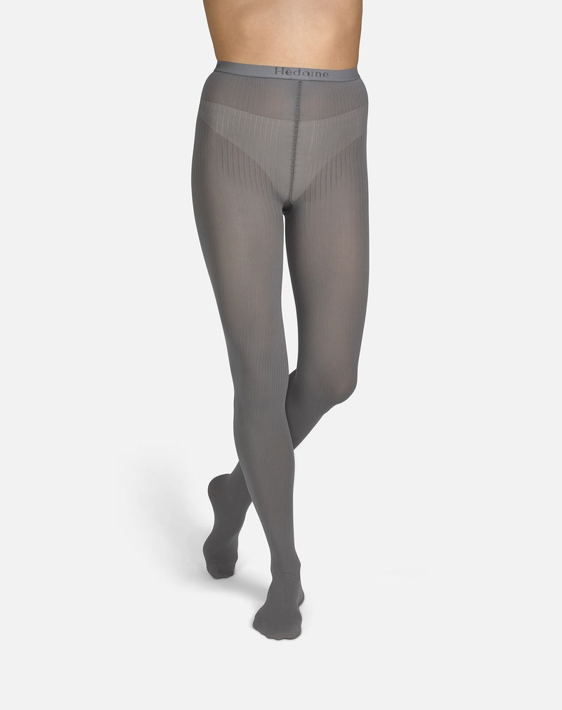 The Rib | Grey Tights
