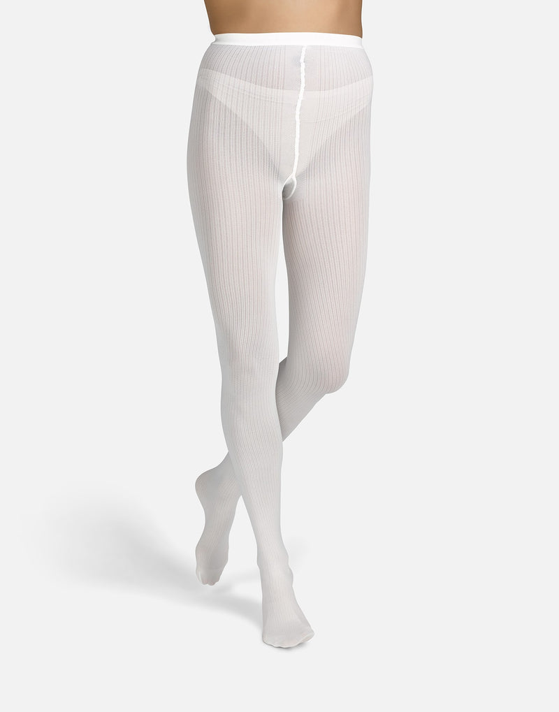 The Rib | Coconut Tights