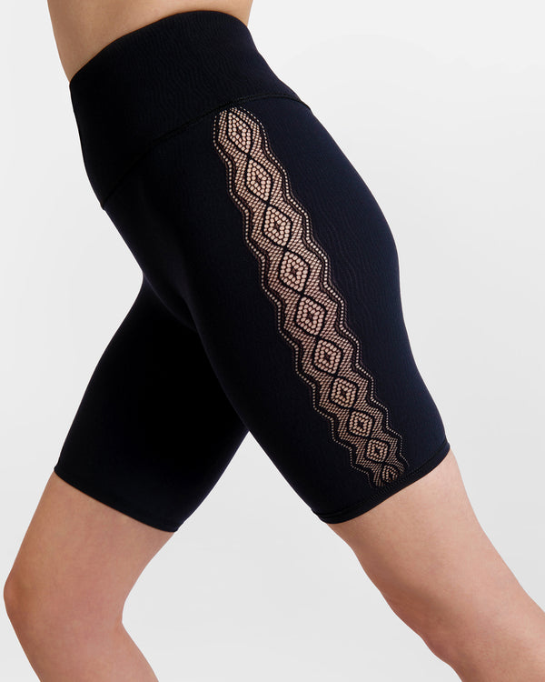 Buy Biker Shorts High Waist Active Gym Workout Yoga Short Leggings Sexy  Stretch Bodycon Hot Shorts, #1 Transparent Stripe Waist, Medium at Amazon.in