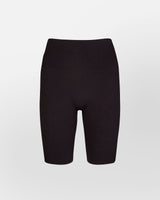 Stretchy seamless comfortable black bike shorts lace detail Hedoine high-waisted bike shorts