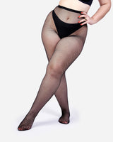 The Drama Fishnet Tights by Hedoine Black sexy Pantyhose for Women