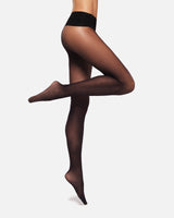 20 denier Tights for women Hedoine ladder-resistant snag-free shaping sheer black seamless tights for women