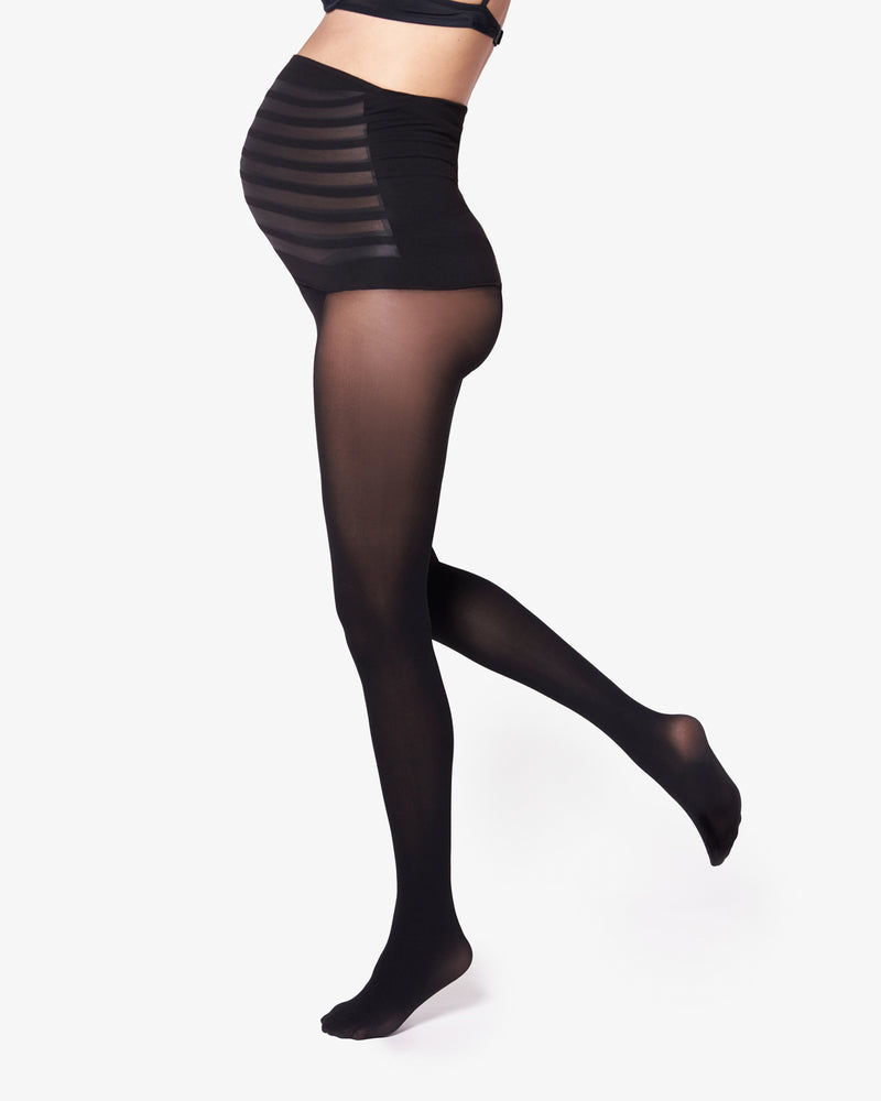 Sheer Tights and Elegant Leaves Lux 30