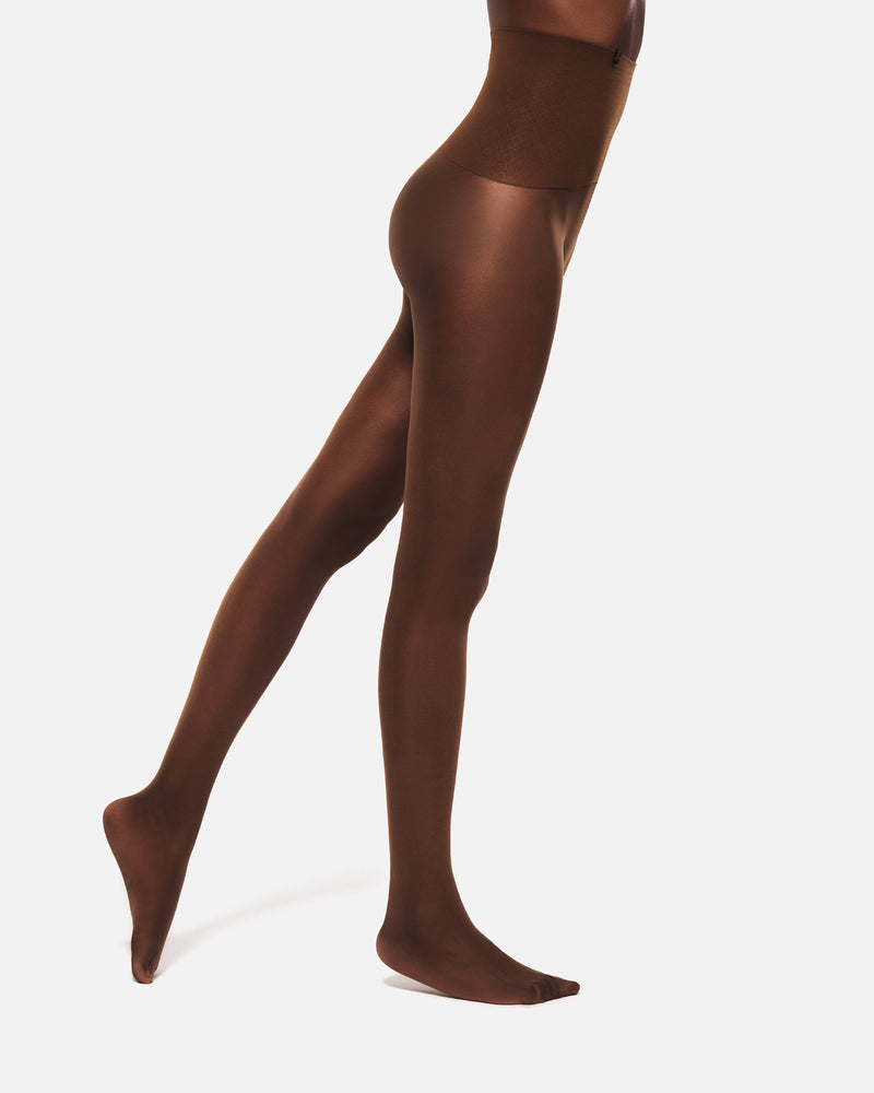 Hedoine shaping nude tights for women ladder-resist seamless opaque ladies pantyhose for women 