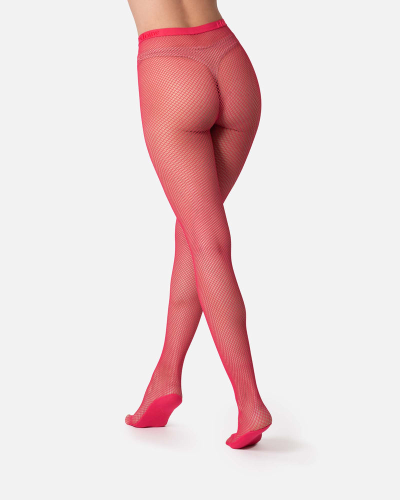 The Drama | Fishnet Tights Pink, Pantyhose Stockings Womens Tights for Women - Hēdoïne