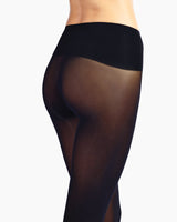 what are the best 50 denier black tights for women? biodegradable black best ladder-resist seamless opaque tights 