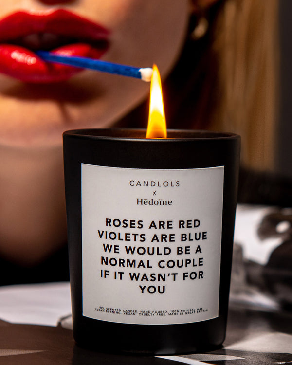 Candle Hedoine x Candlols Roses Are Red Candle 